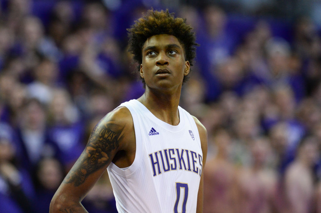 Jaden McDaniels of the Washington Huskies