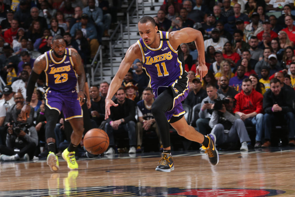 Avery Bradley of the Los Angeles Lakers