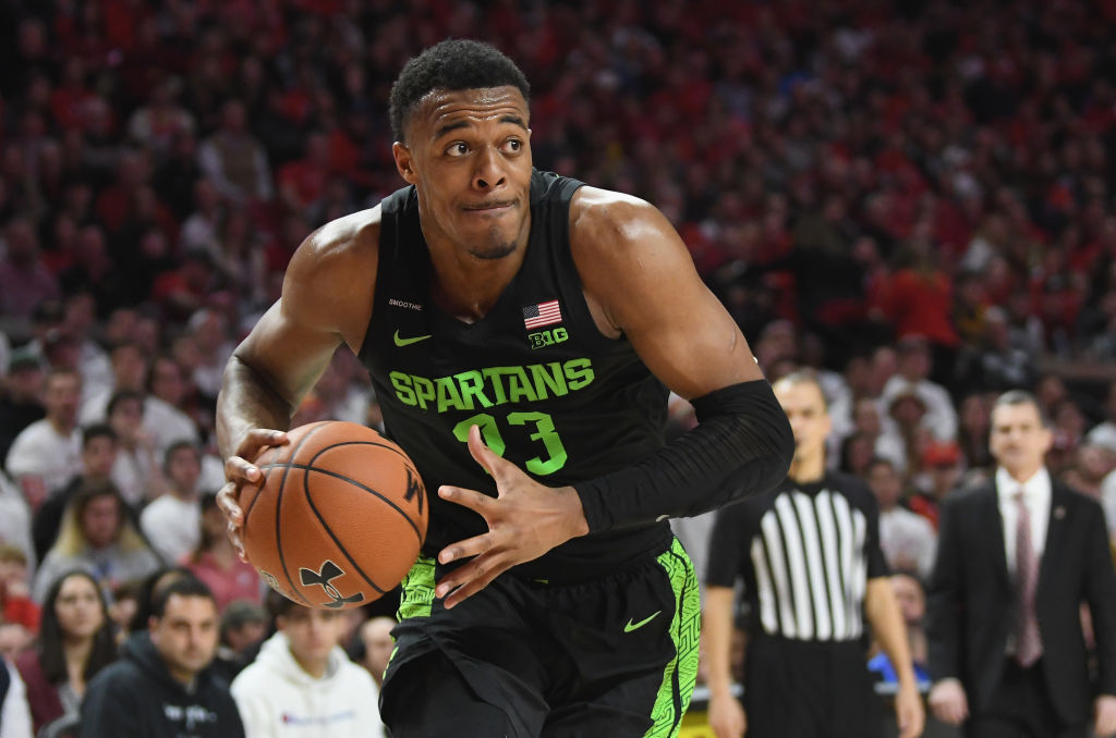 Xavier Tillman of the Michigan State Spartans