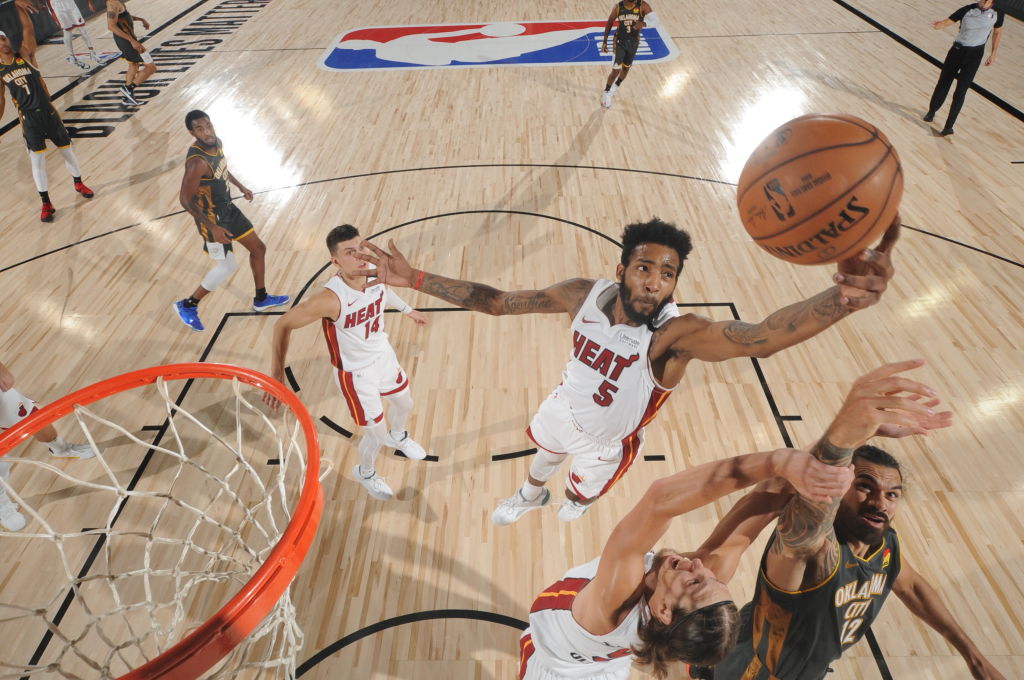 Derrick Jones Jr. of the Miami Heat