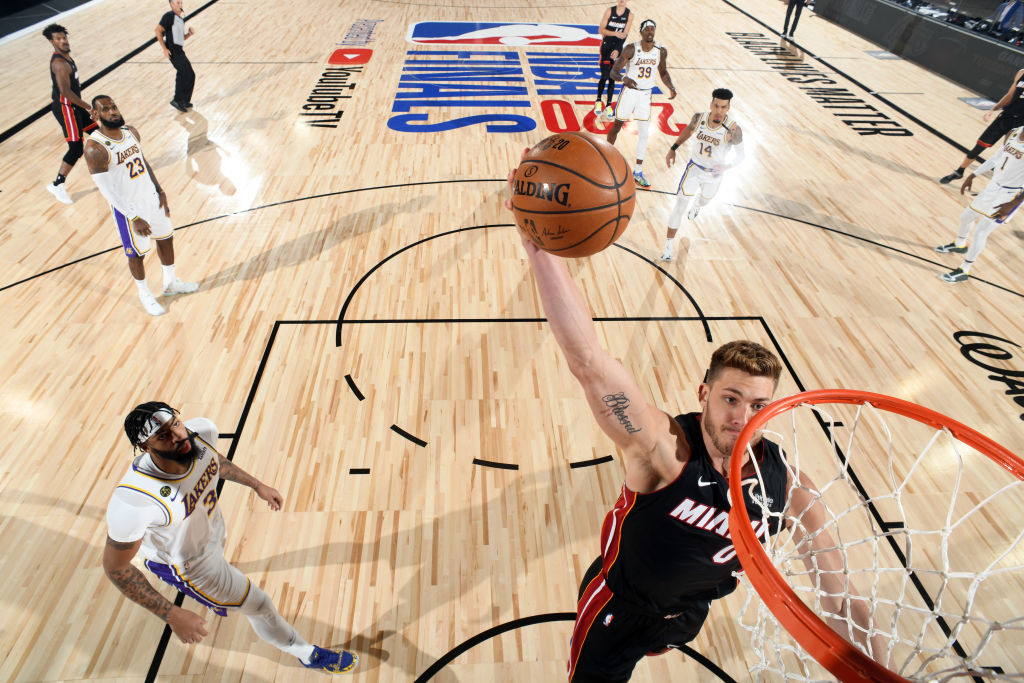 Meyers Leonard of the Miami Heat