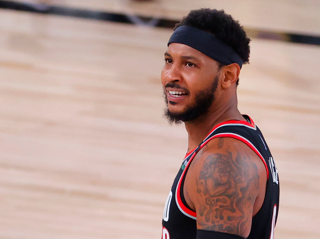Carmelo Anthony of the Portland Trail Blazers