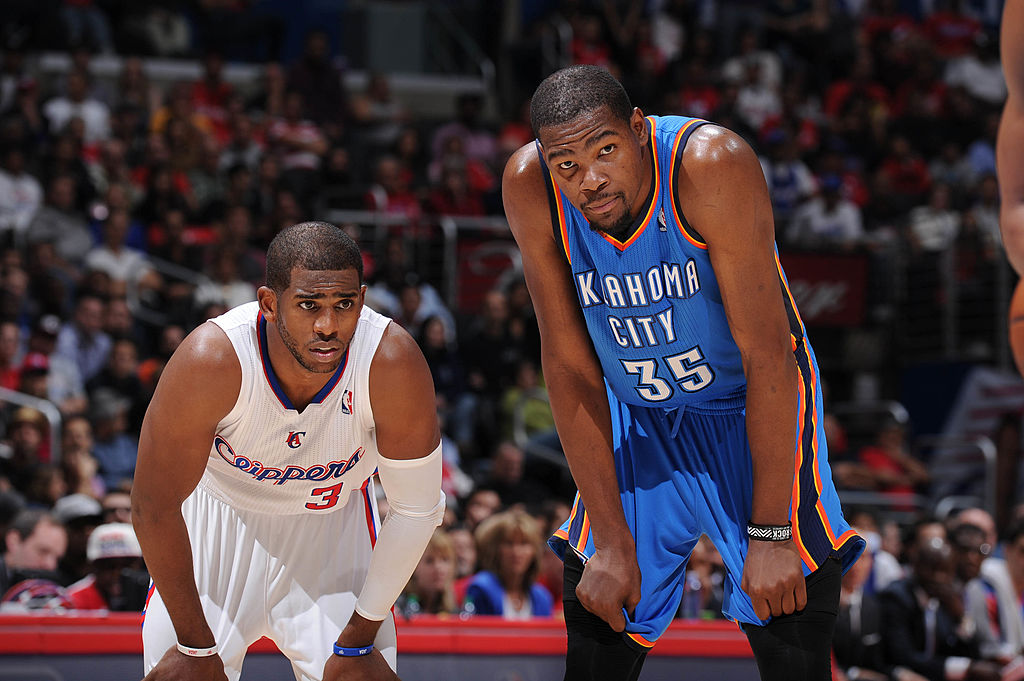 Chris Paul of the Los Angeles Clippers, Kevin Durant of the Oklahoma City Thunder