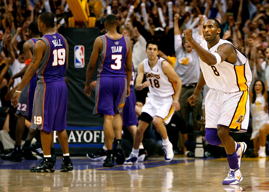 Kobe Bryant of the Los Angeles Lakers