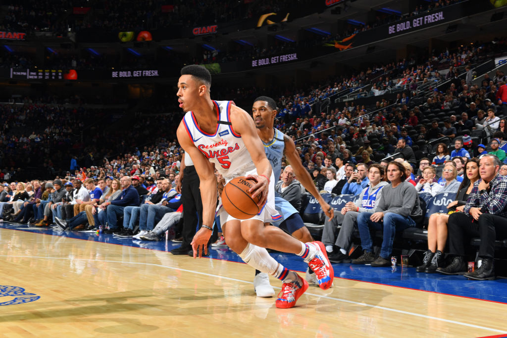 Zhaire Smith of the Philadelphia 76ers