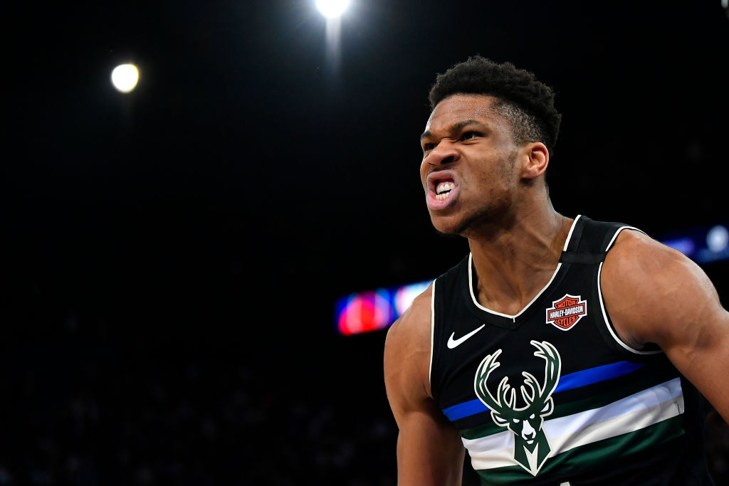Giannis Antetokounmpo of the Milwaukee Bucks