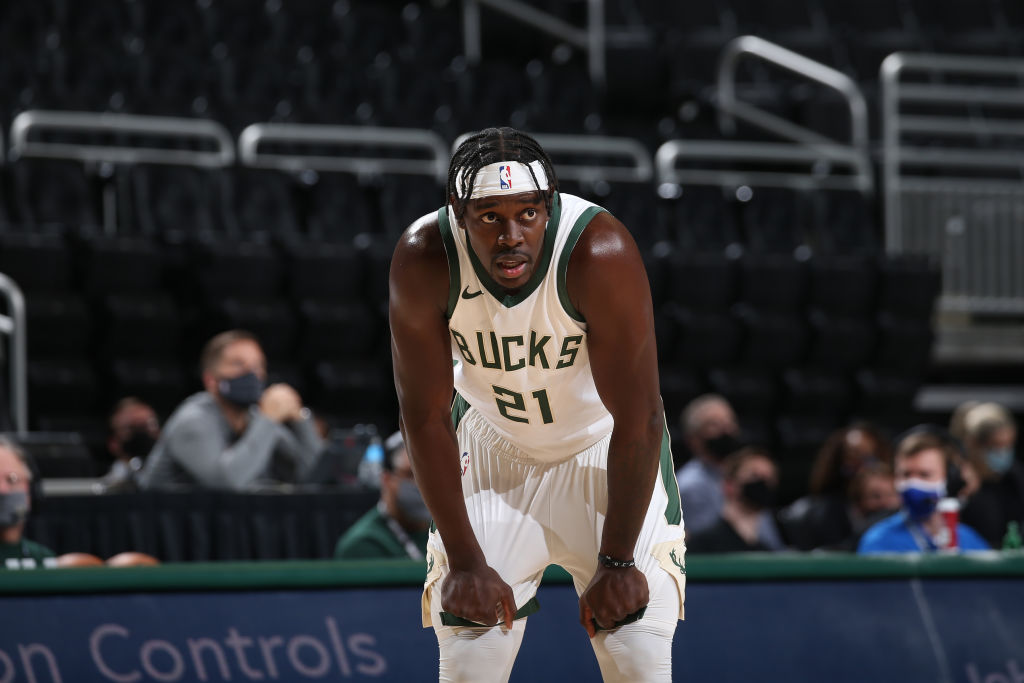 Jrue Holiday of the Milwaukee Bucks