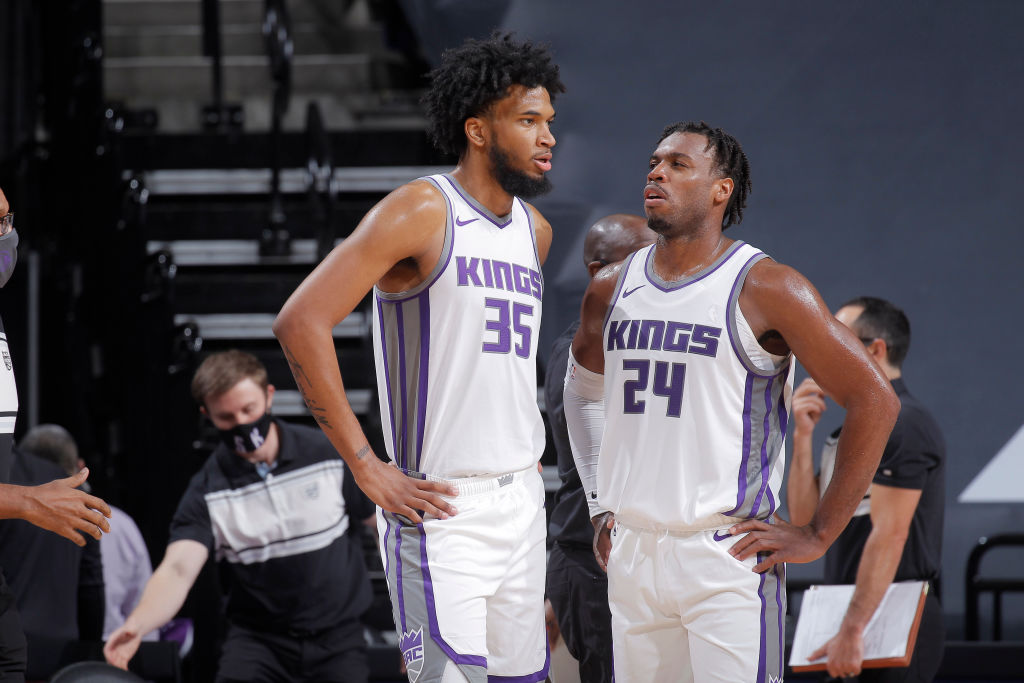 Buddy Hield and Marvin Bagley of the Sacramento Kings