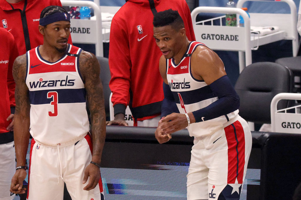Russell Westbrook and Bradley Beal of the Washington Wizards
