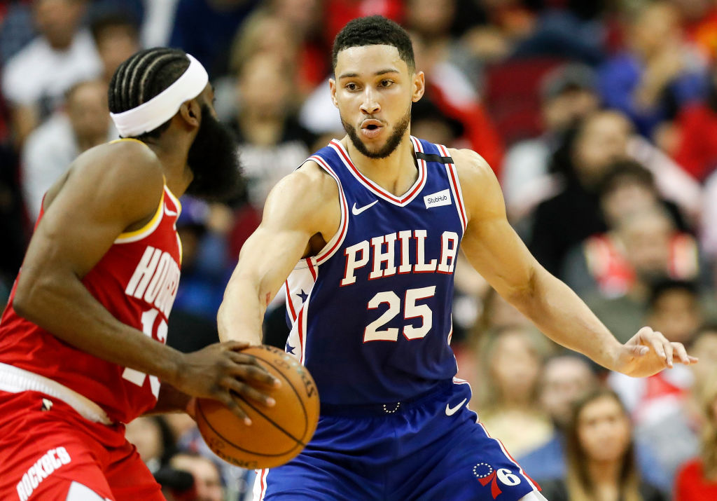 Ben Simmons and James Harden