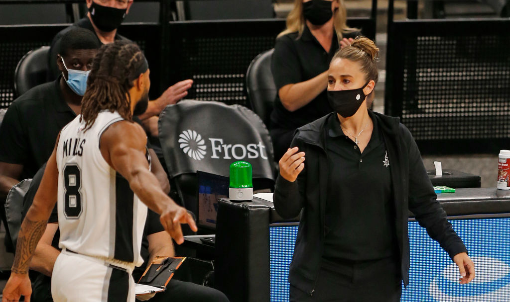 Becky Hammon of the San Antonio Spurs