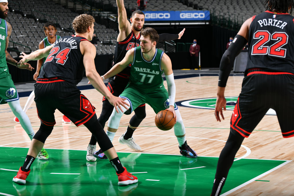 Luka Doncic of the Dallas Mavericks