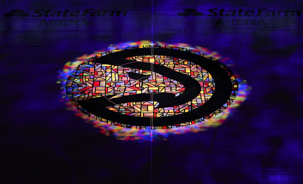 State Farm Arena Hawks Logo