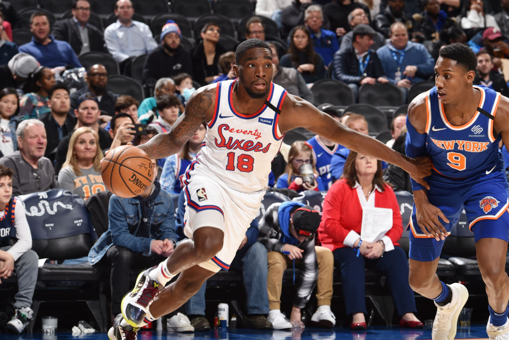 Shake Milton of the Philadelphia 76ers