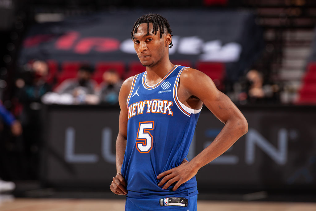 Immanuel Quickley of the New York Knicks