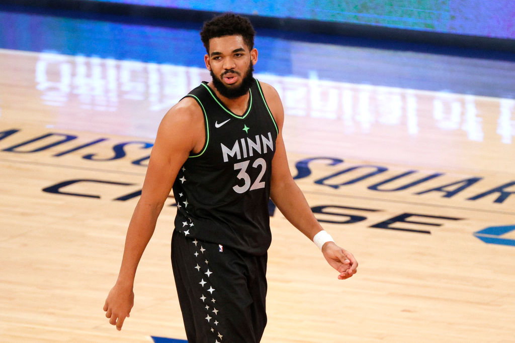 Karl-Anthony Towns of the Minnesota Timberwolves