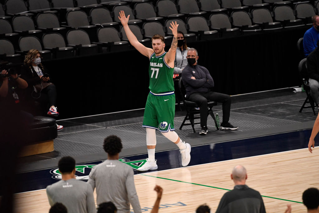 Luka Doncic of the Dallas Maverickss