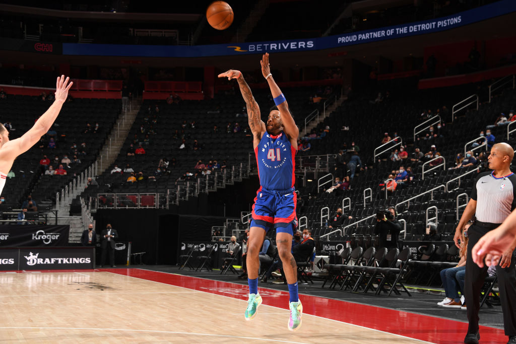 Saddiq Bey of the Detroit Pistons