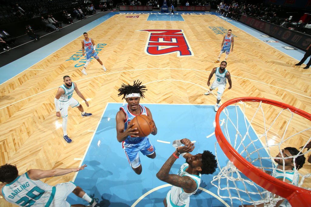Alize Johnson of the Brooklyn Nets