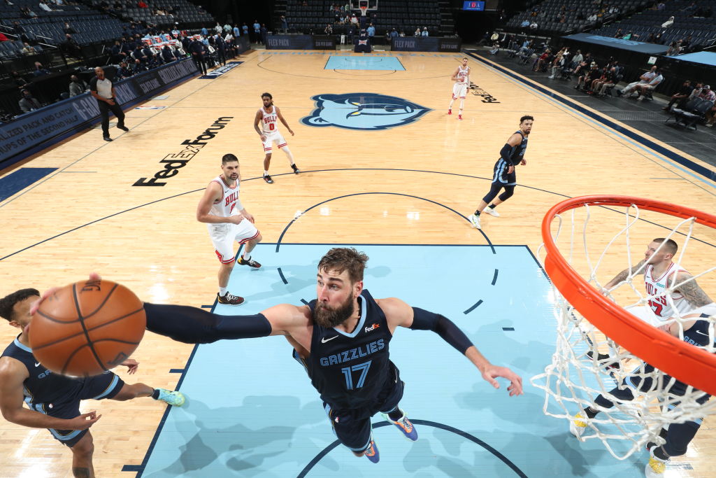 Jonas Valanciunas of the Memphis Grizzlies