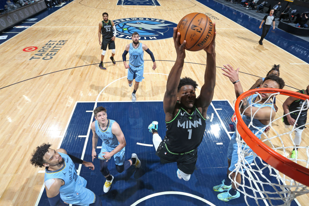 Anthony Edwards of the Minnesota Timberwolves