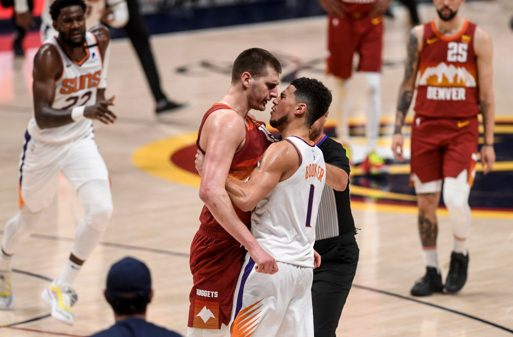 Devin Booker and Nikola Jokic