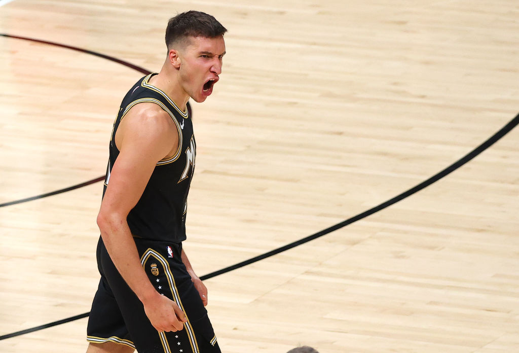 Bogdan Bogdanovic of the Atlanta Hawks
