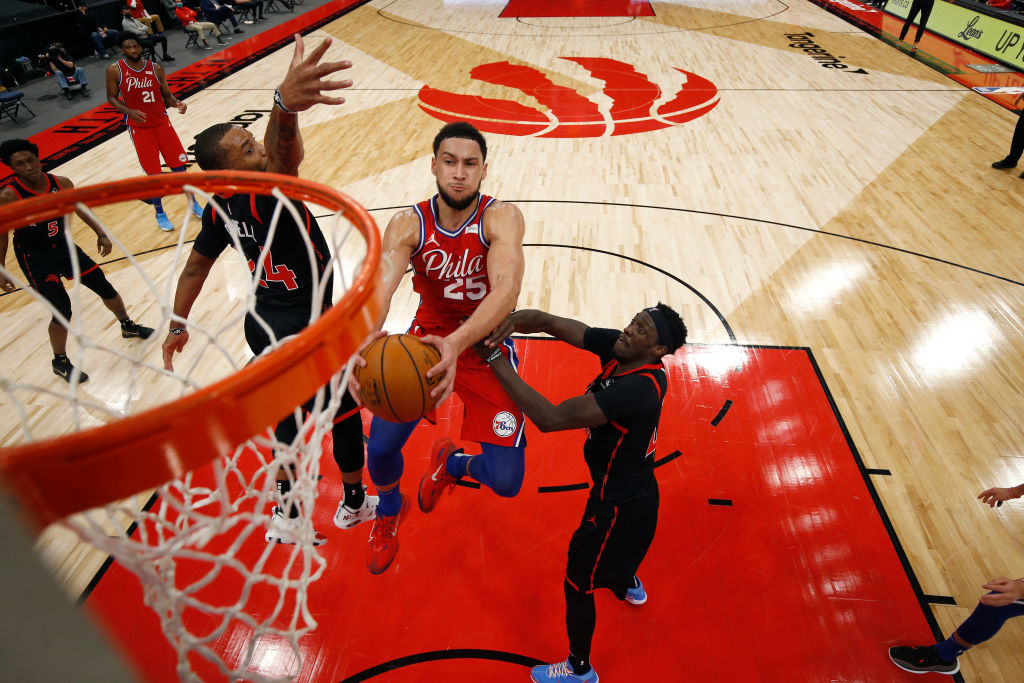 Ben Simmons against the Toronto Raptors