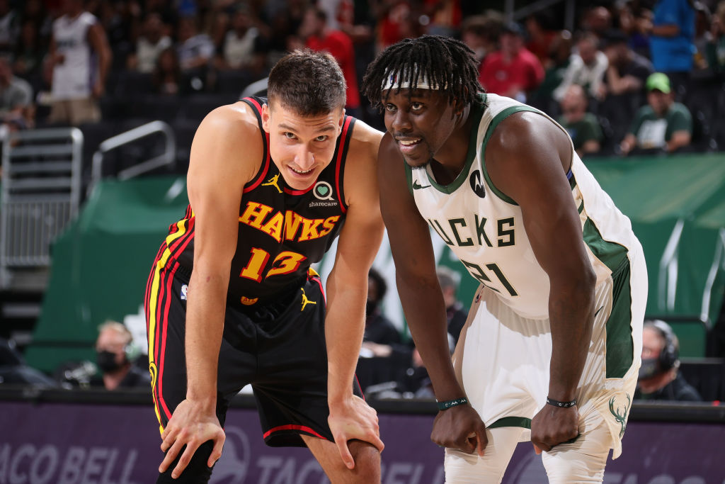 Jrue Holiday and Bogdan Bogdanovic