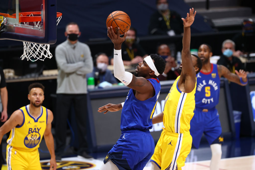 Paul Millsap against the Golden State Warriors