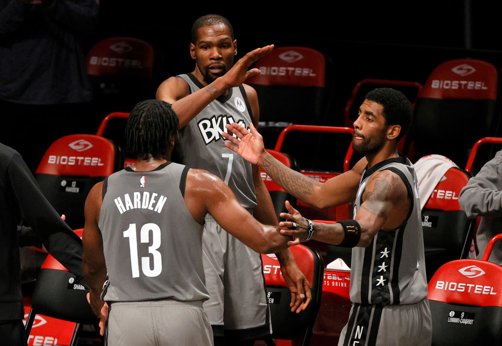 James Harden, Kevin Durant, Kyrie Irving, Brooklyn Nets