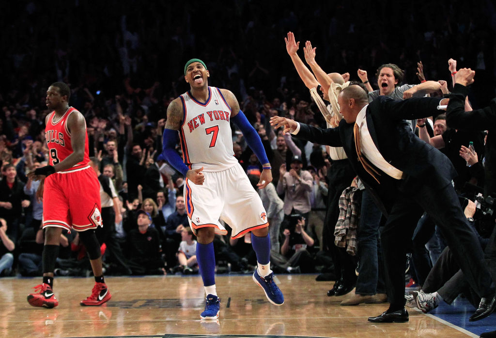 Carmelo Anthony of the New York Knicks