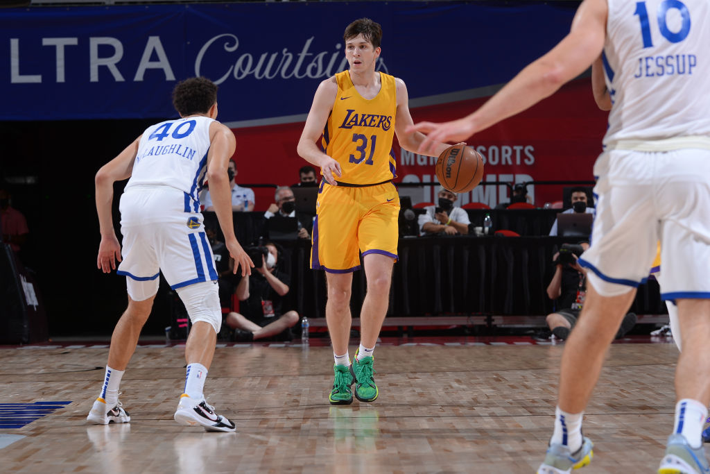 Austin Reaves of the Los Angeles Lakers