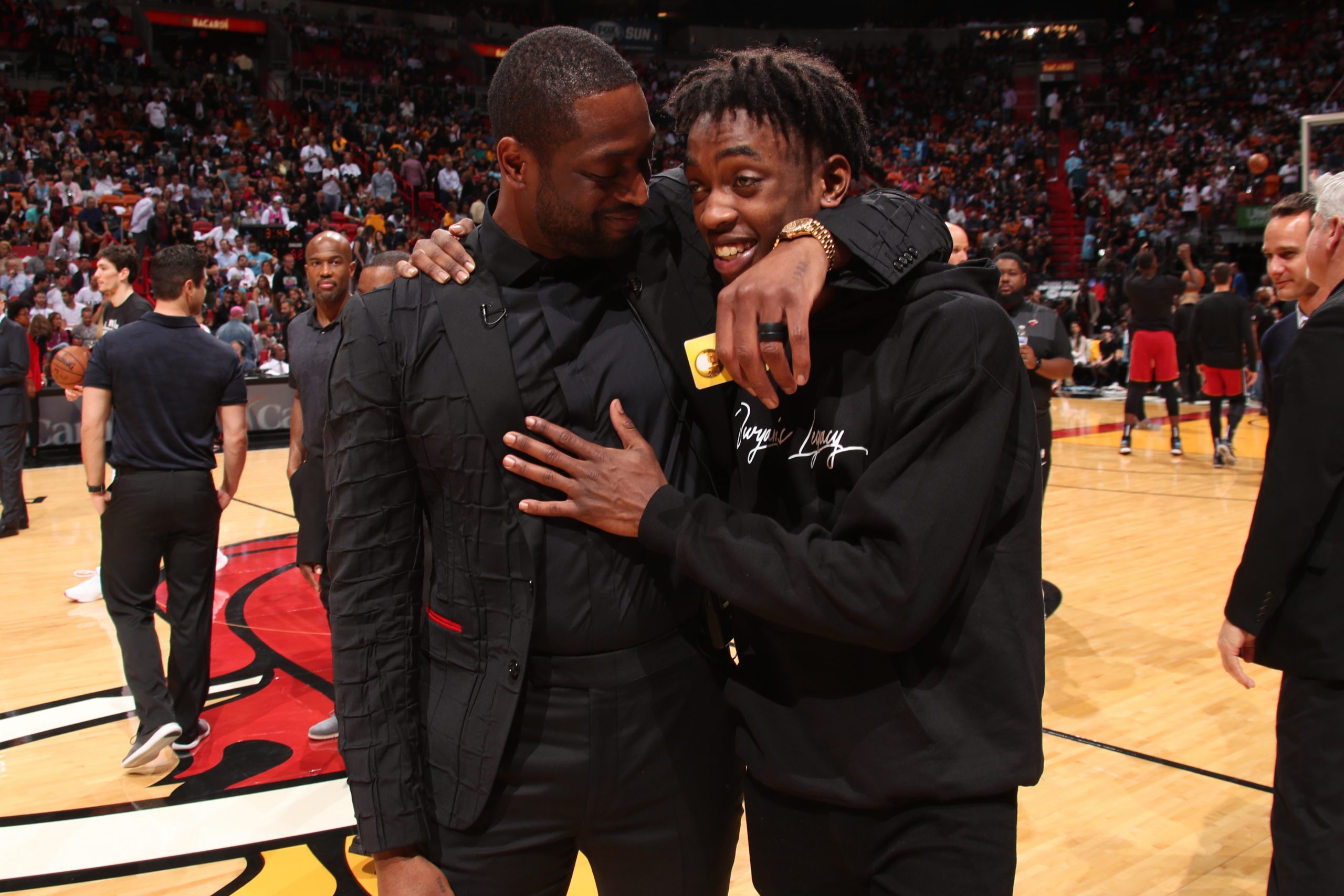 Ziaire Wade and Dwyane Wade