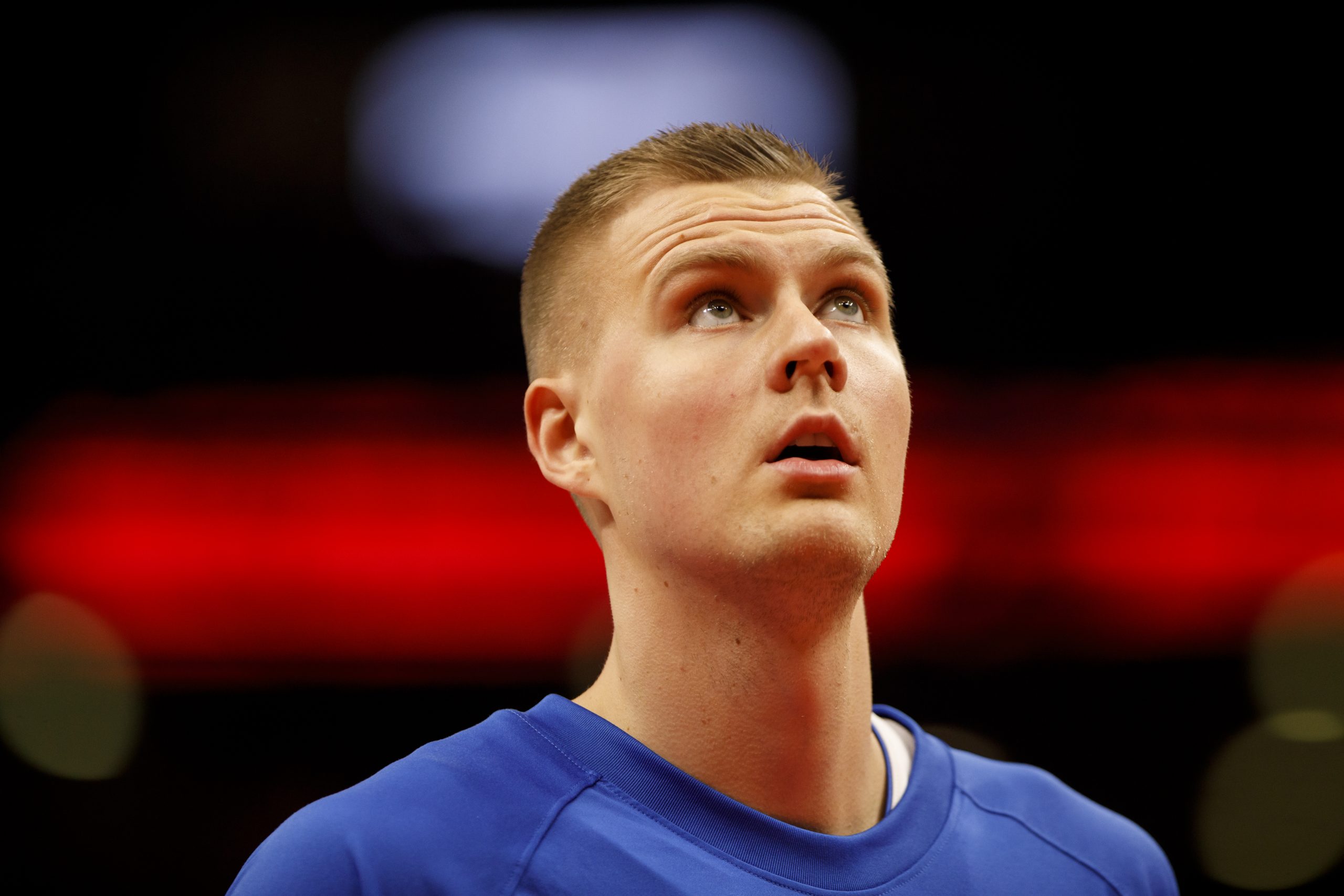 Kristaps Porzingis of the Dallas Mavericks