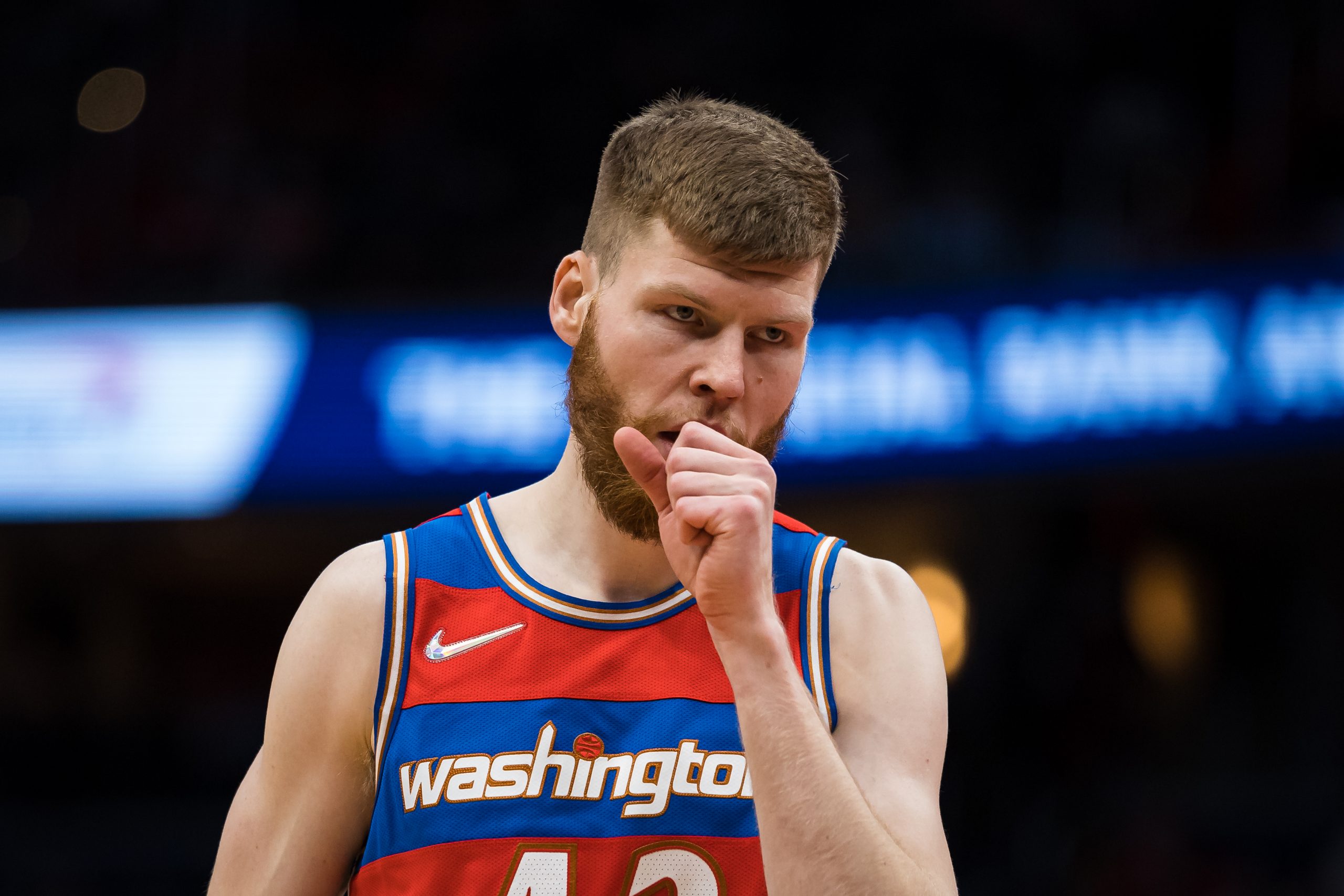 Davis Bertans of the Washington Wizards