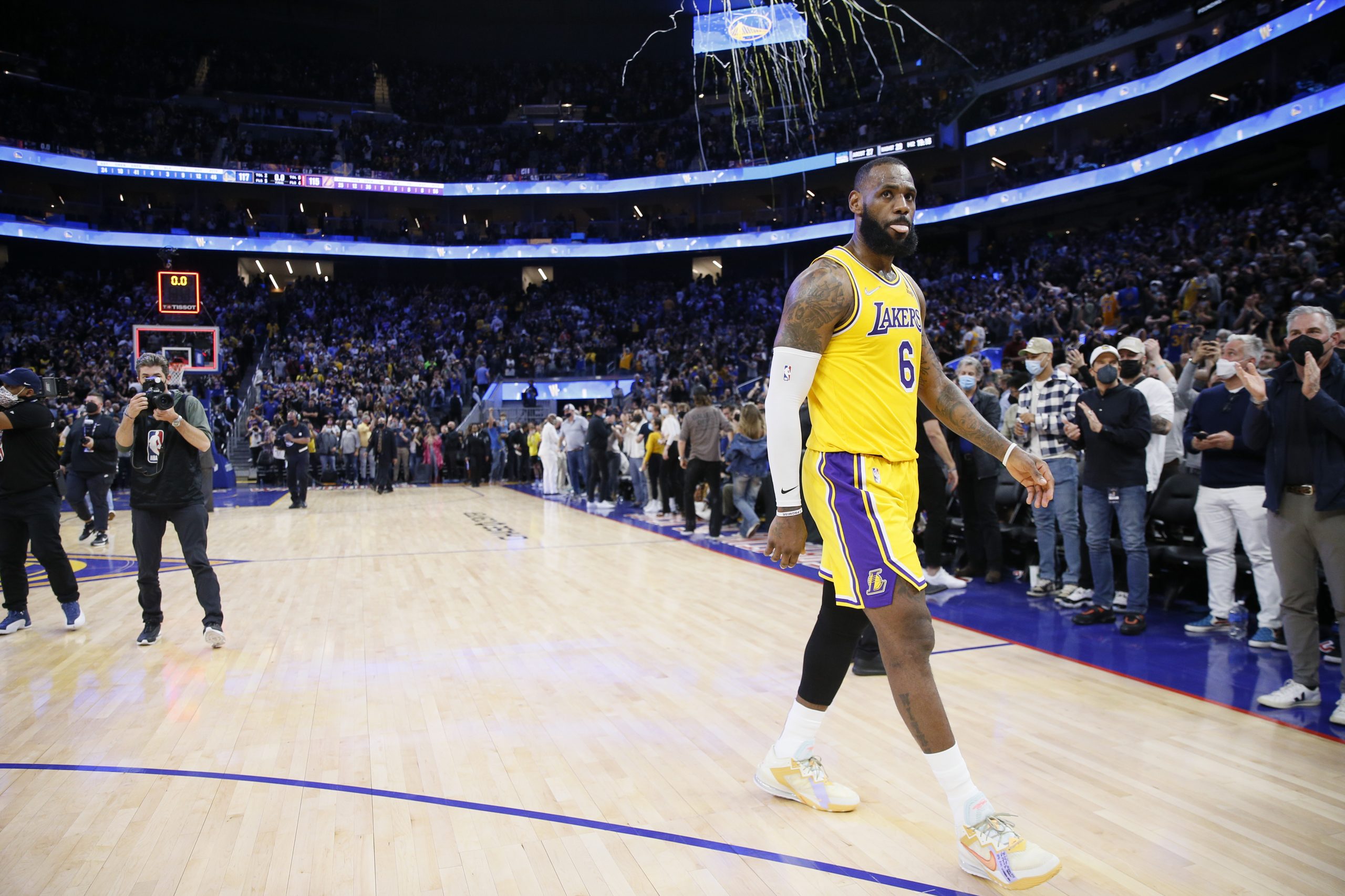 LeBron James of the Los Angeles Lakers
