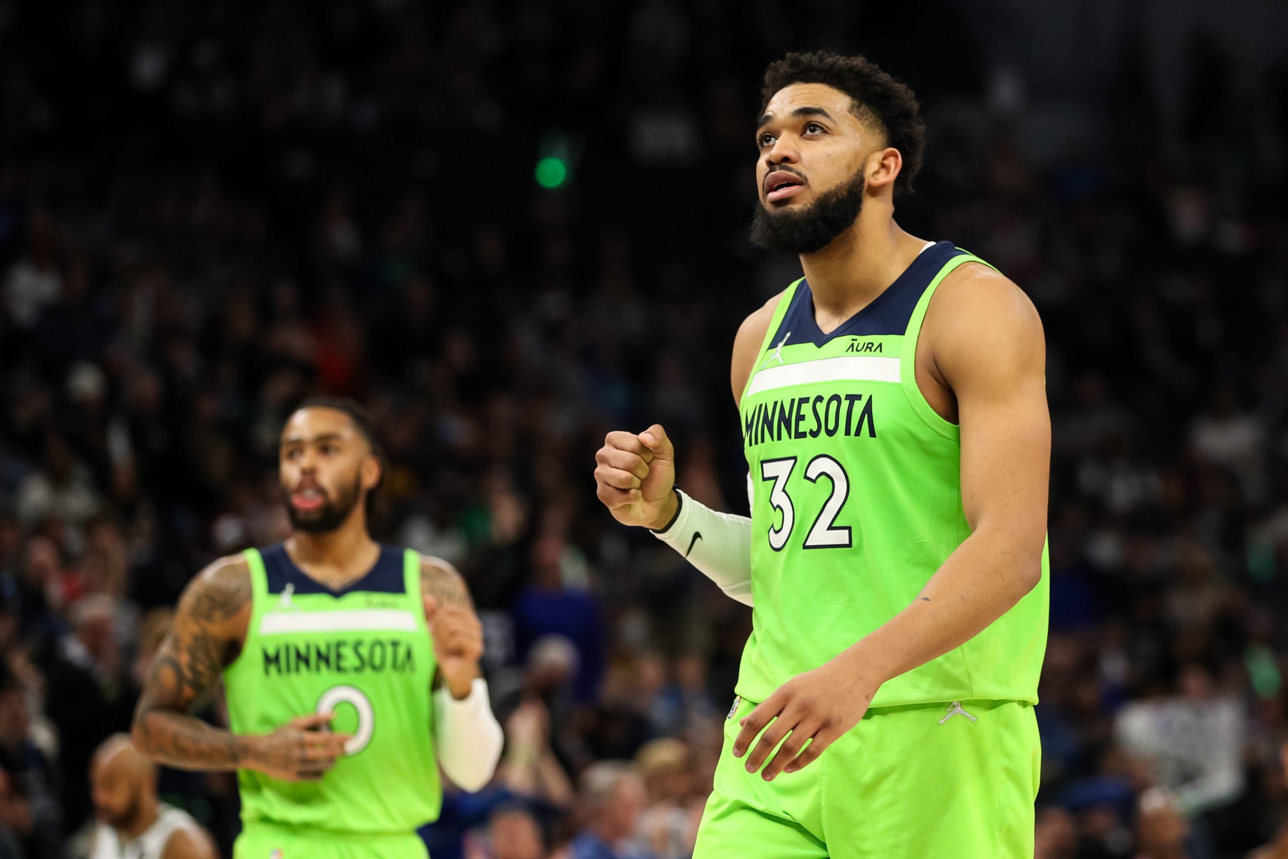 Karl-Anthony Towns of the Minnesota Timberwolves
