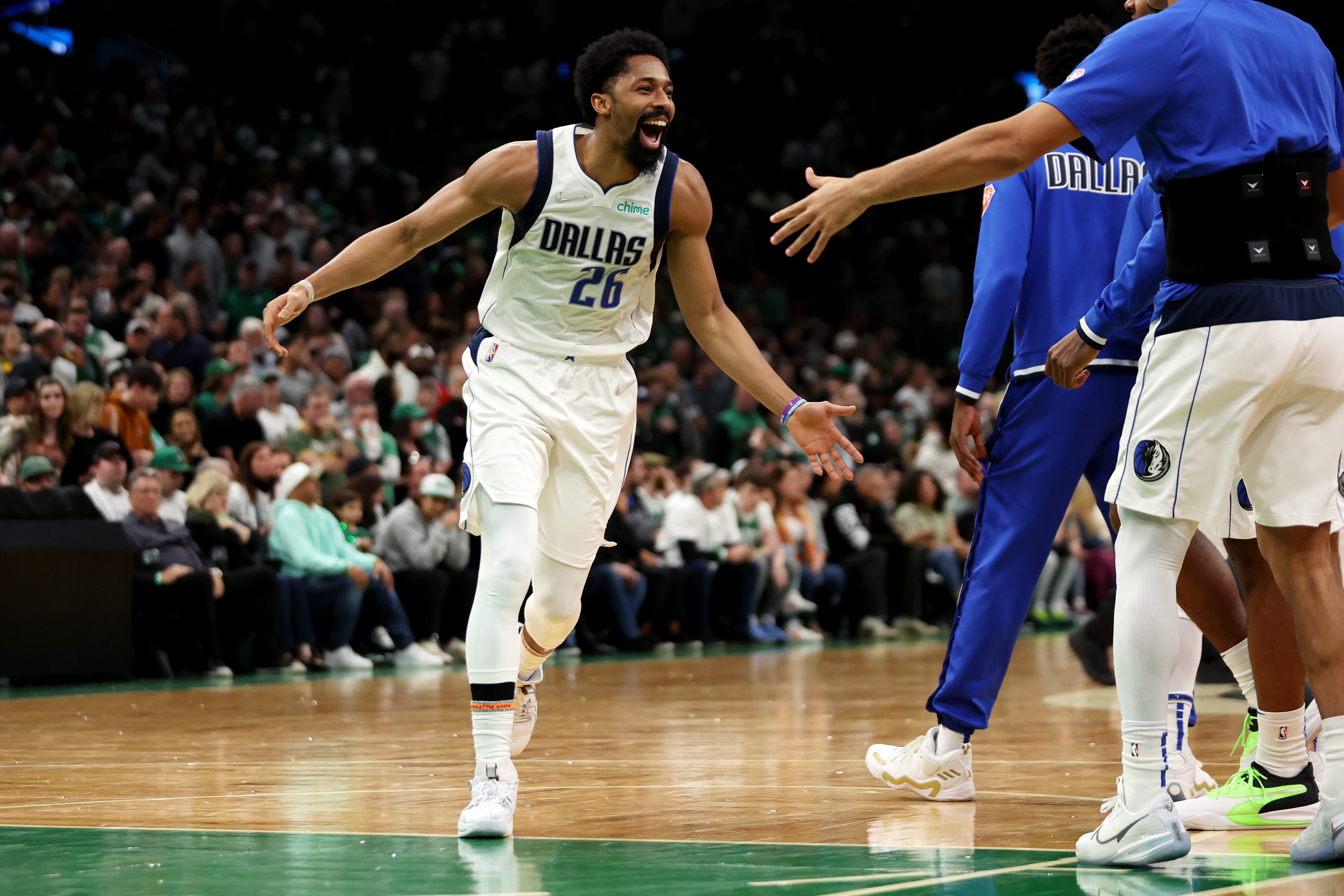 Spencer Dinwiddie of the Dallas Mavericks